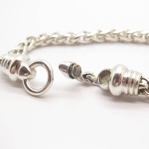 925 Sterling Silver Vintage ESPO Fancy Link Bracelet 7" - Picture 5 of 6